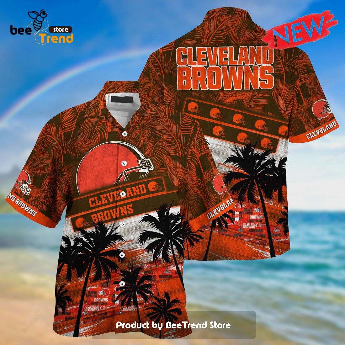 Cleveland Browns Hawaiian Button Up Shirt