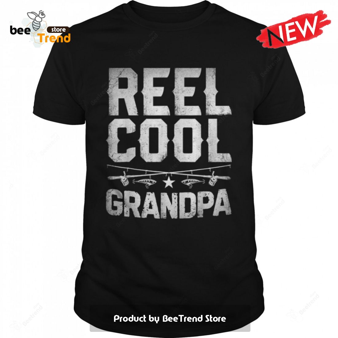 Reel Cool Grandpa T Shirt Fishing Grandfather Granddad Gifts T-Shirt -  Beetrendstore Store