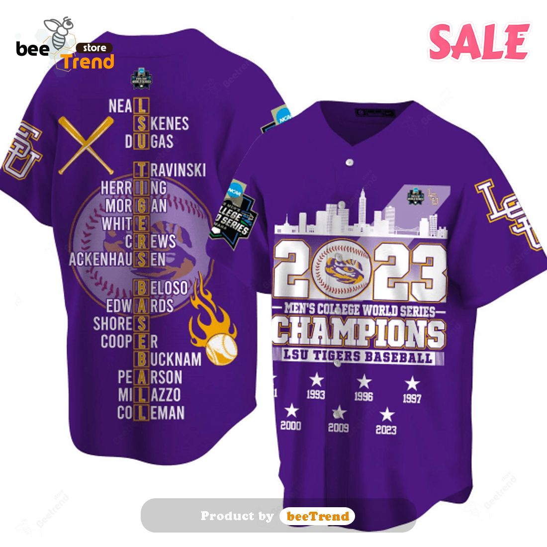 Baseball Purple NCAA Jerseys for sale