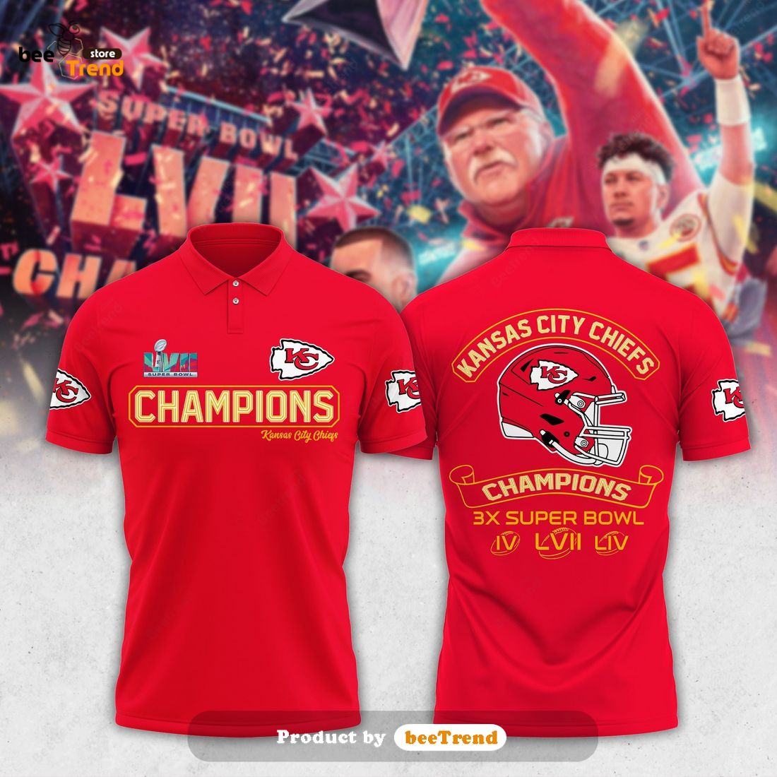 2023 Kansas City Chiefs Super Bowl Championship Apparel - Bee