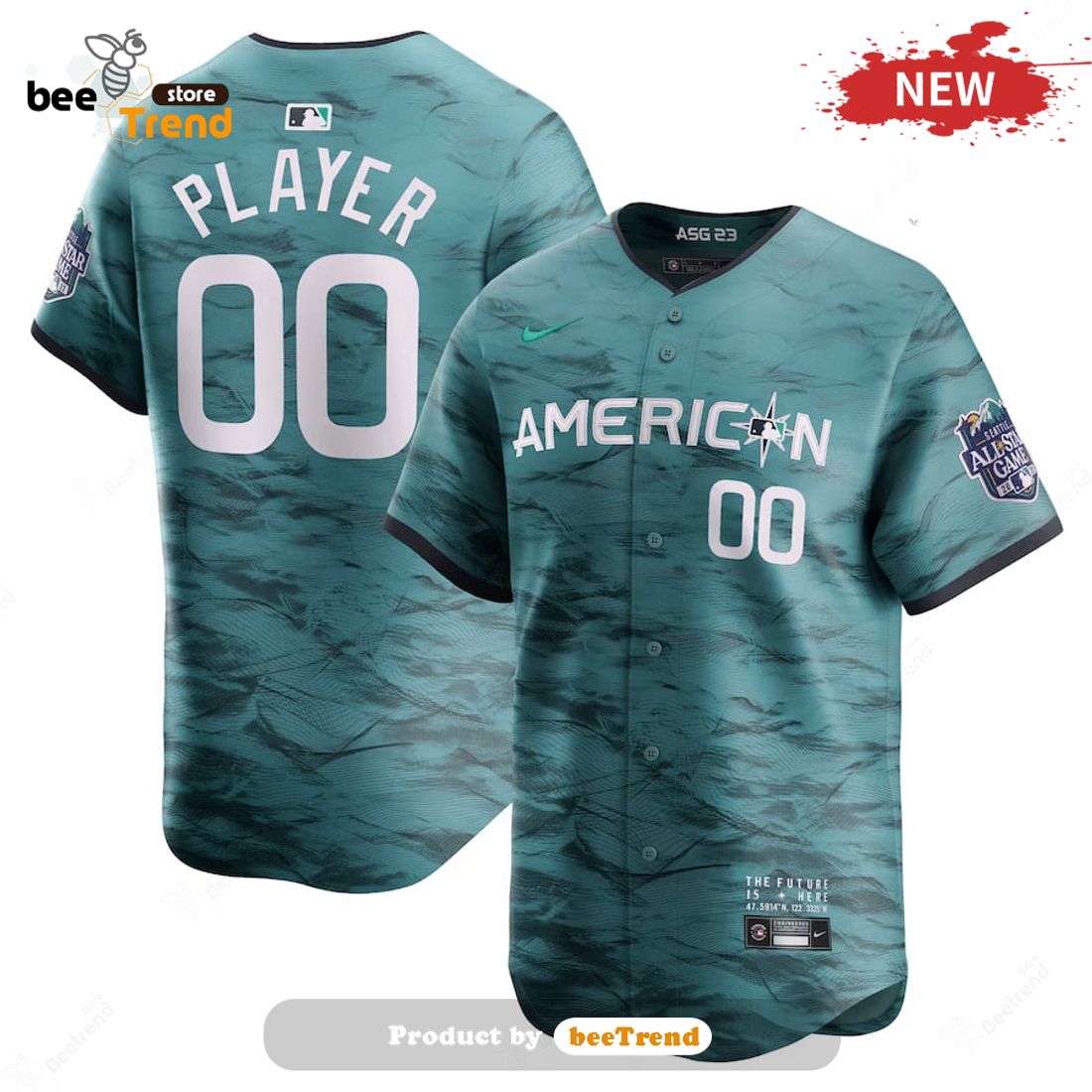 Personalized Seattle Mariners American League 2023 MLB All-Star Game Jersey  - Beetrendstore Store