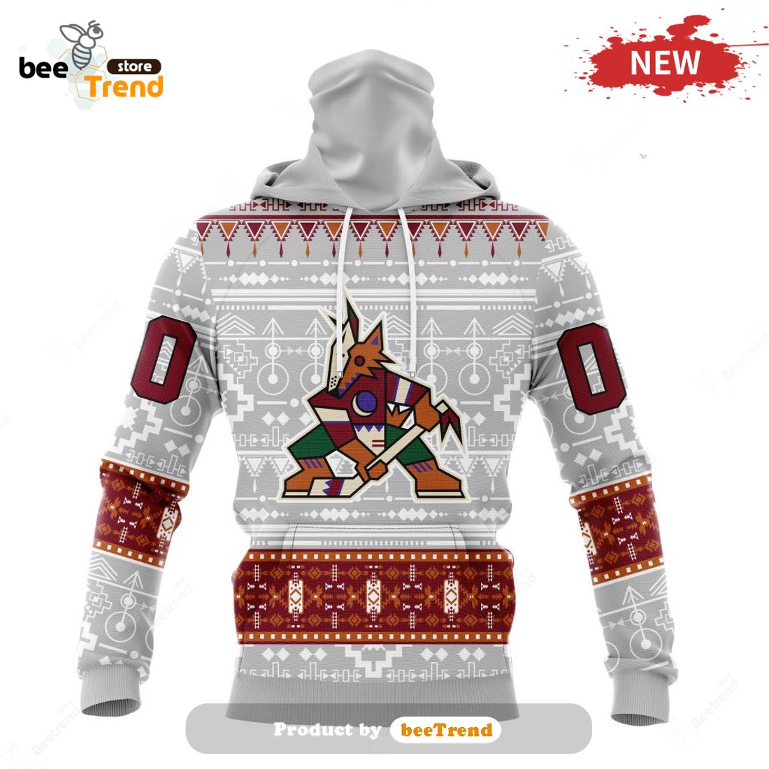 Custom Name And Number NHL Arizona Coyotes Sweatshirt Hoodie 3D - Bring  Your Ideas, Thoughts And Imaginations Into Reality Today
