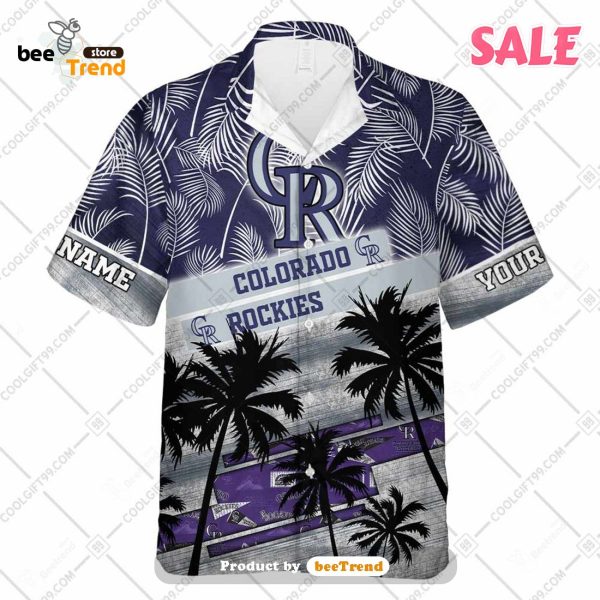 Colorado Rockies MLB Hawaiian Shirt Custom Leisure Aloha Shirt - Trendy  Aloha