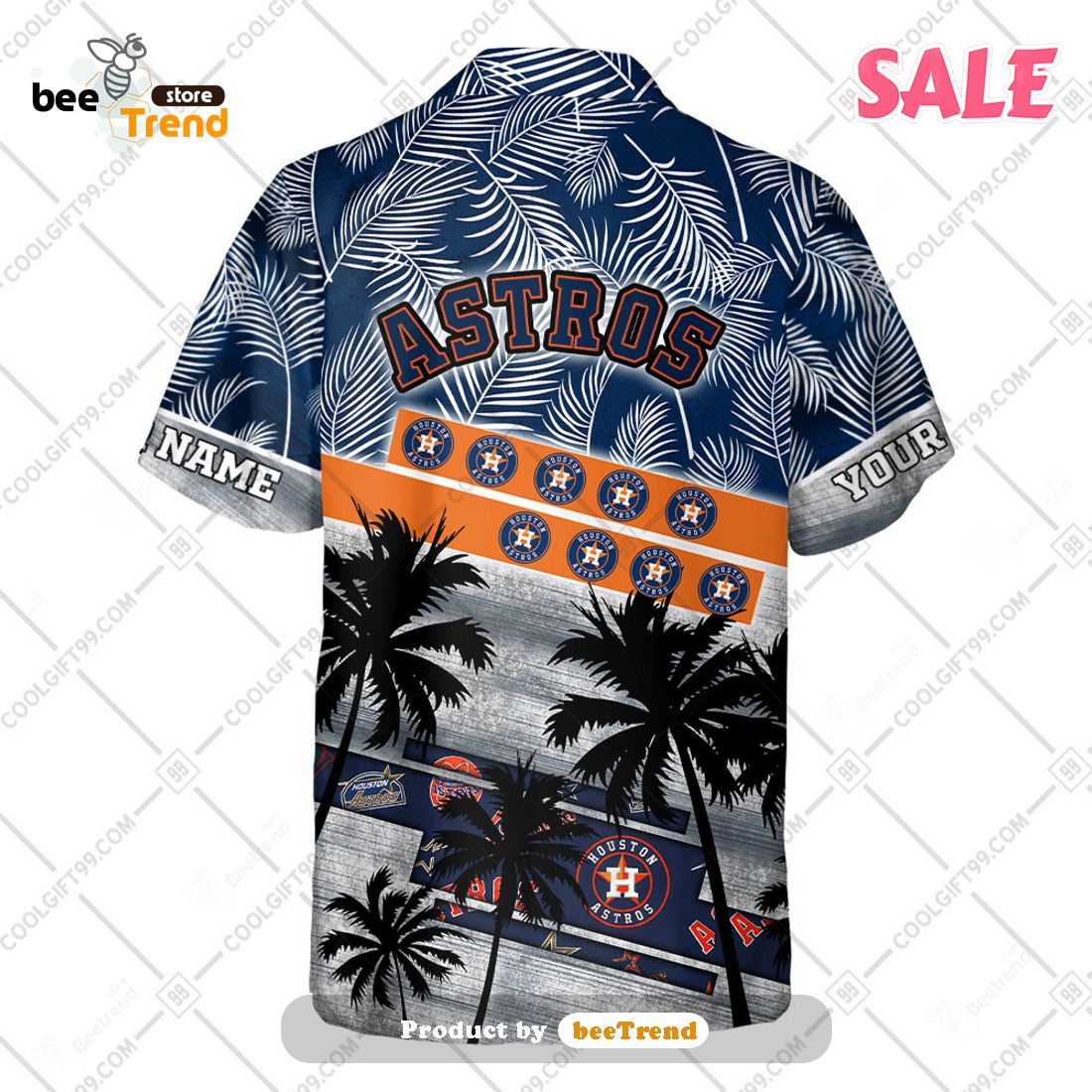 Custom Name And Number Houston Astros Baseball Cool Hawaiian Shirt