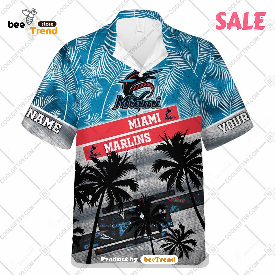 Miami Marlins MLB For Sports Fan Tropical Hawaiian Beach Shirt