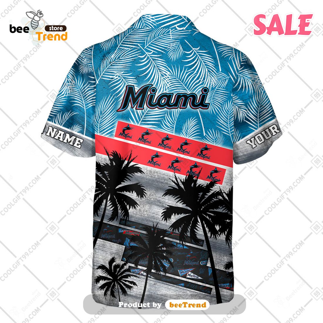 Miami Marlins MLB-Personalized Hawaiian Shirt