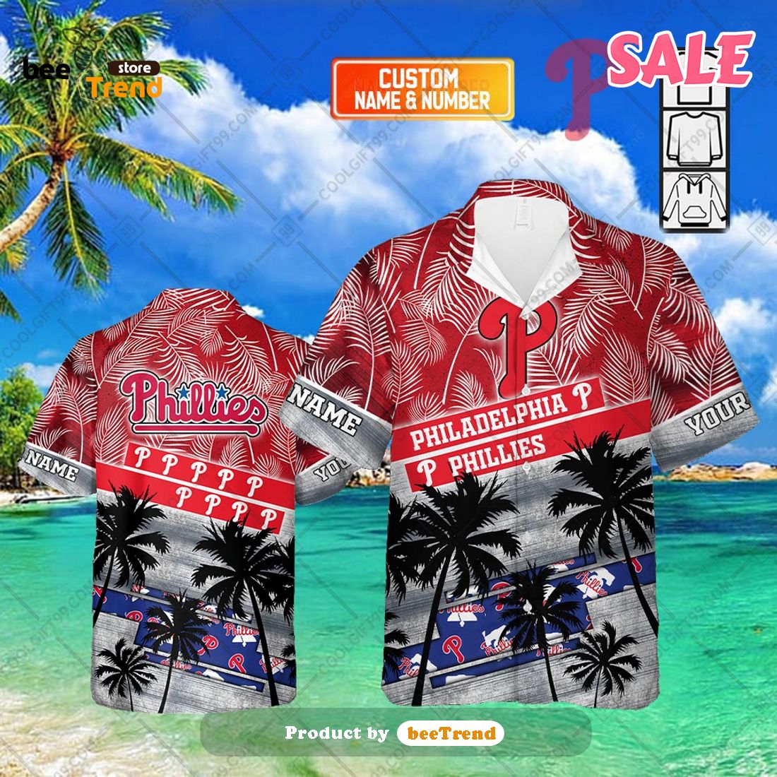 Personalized MLB Philadelphia Phillies Hawaiian Shirt Custom - T-shirts Low  Price