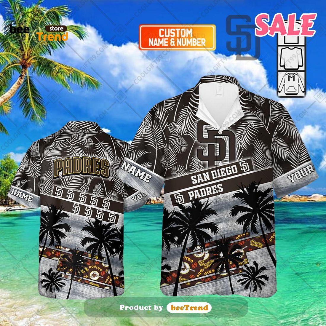 San Diego Padres Tropical Hawaii Gift For Summer Hawaiian Shirt And Shorts