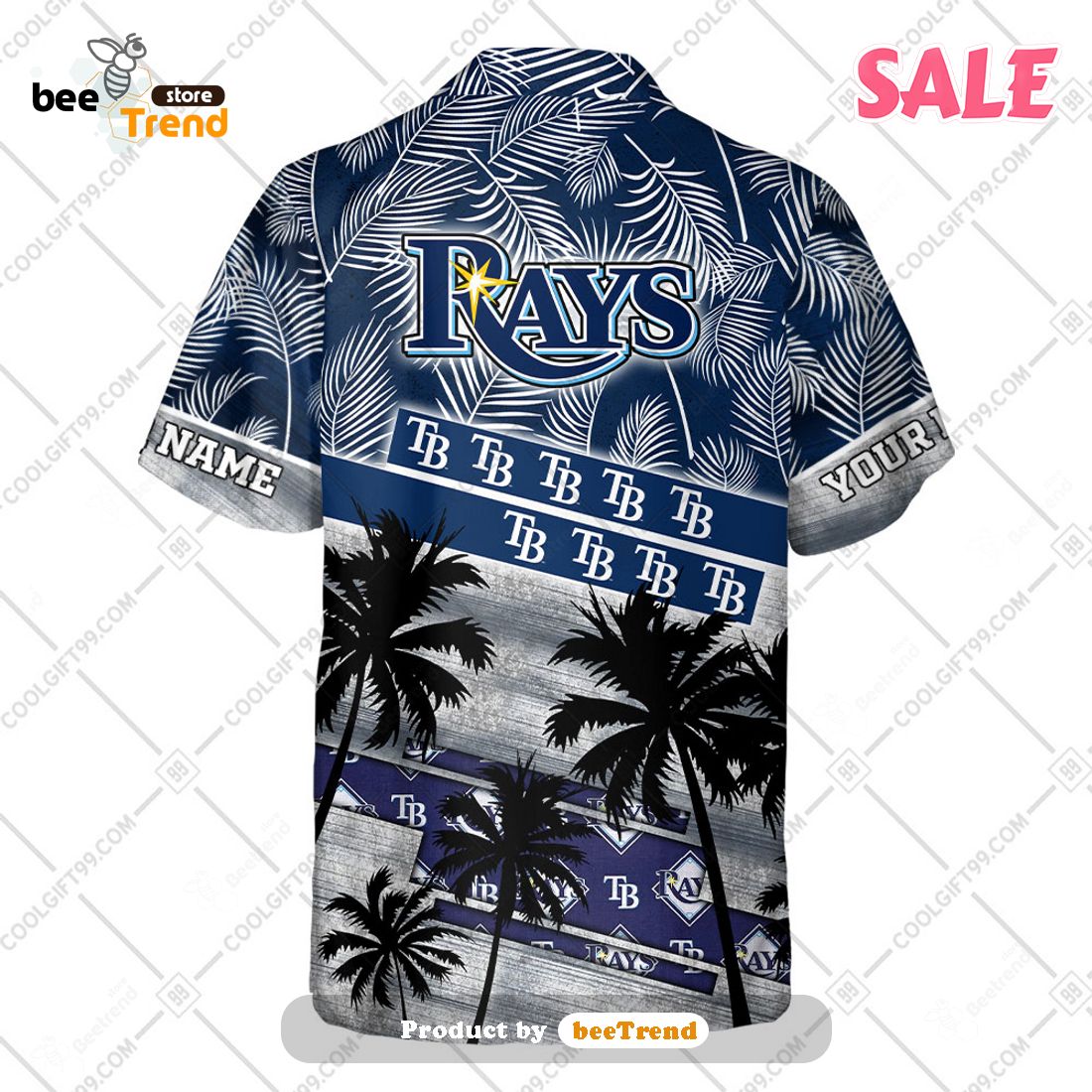 Tampa Bay Rays MLB Flower Tropical Hawaiian Shirt Summer Gift For