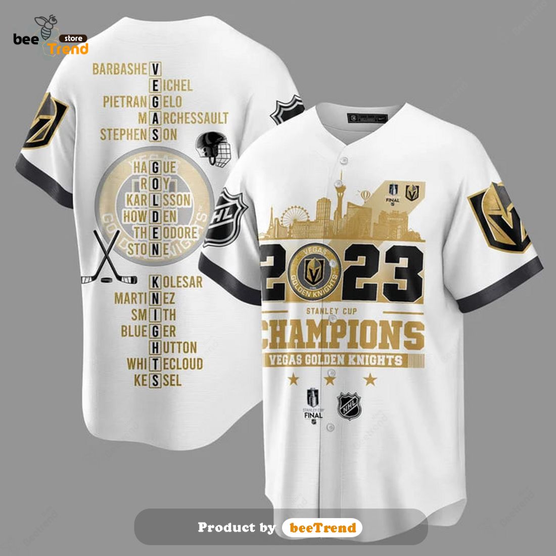 Vegas Golden Knights 2023 Stanley Cup Champions Jersey - Beetrendstore Store