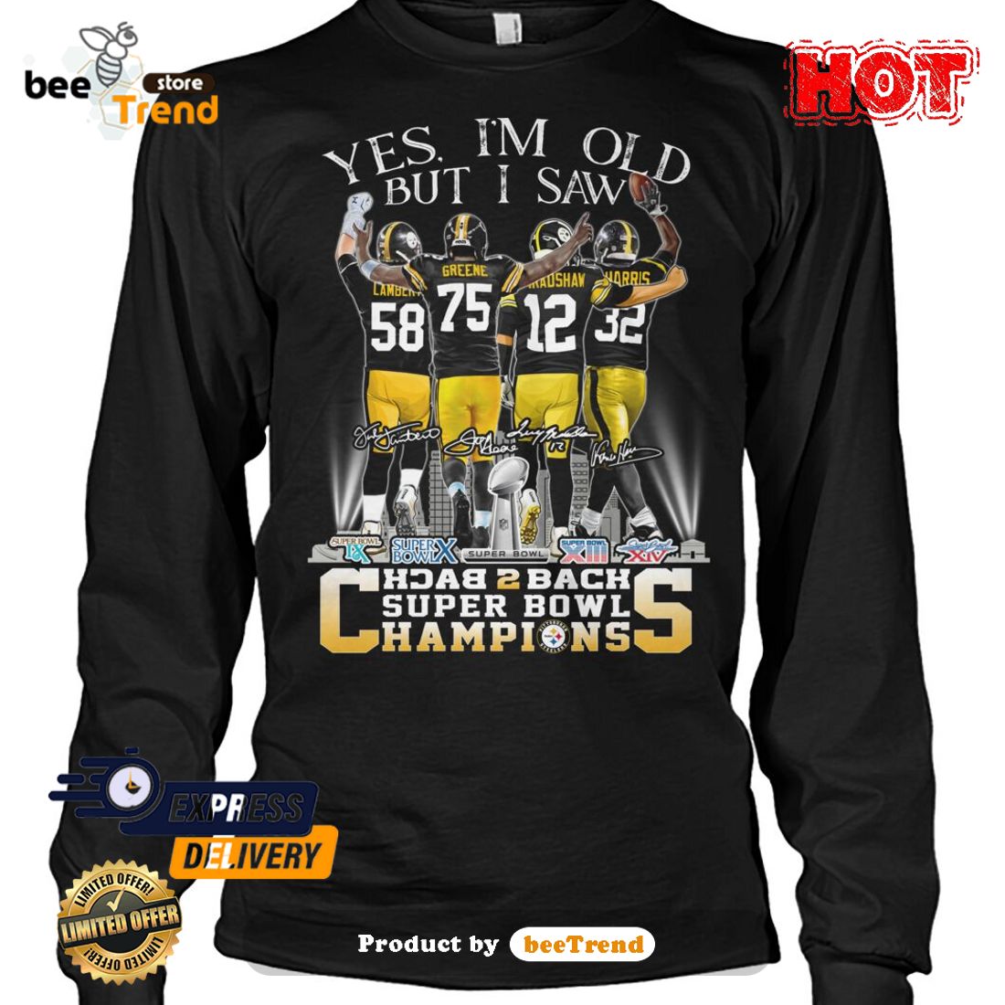 HOT Yes I'm Old But I Saw Steelers Super Bowl Champions T-Shirt