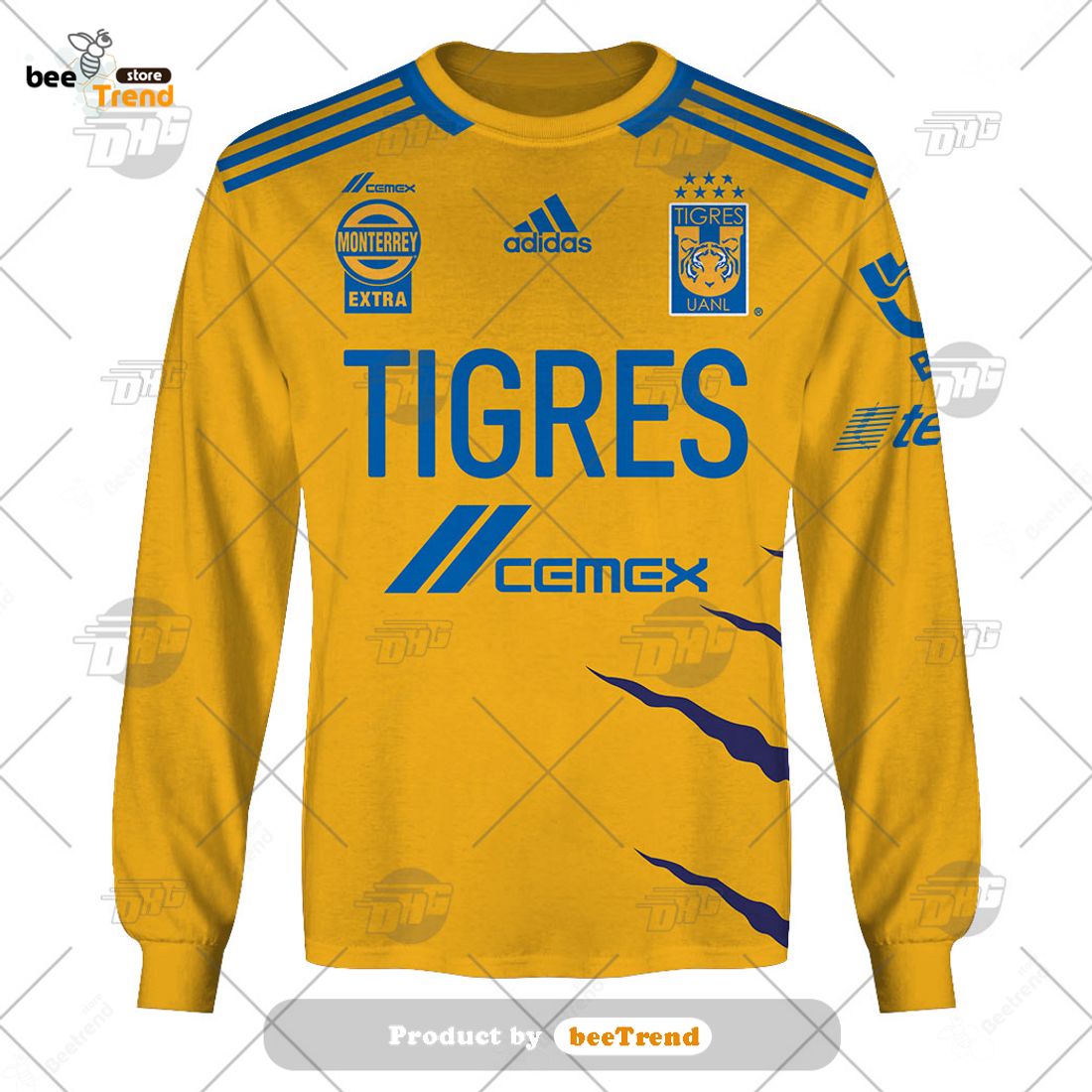 2021/22 adidas Tigres Home Jersey