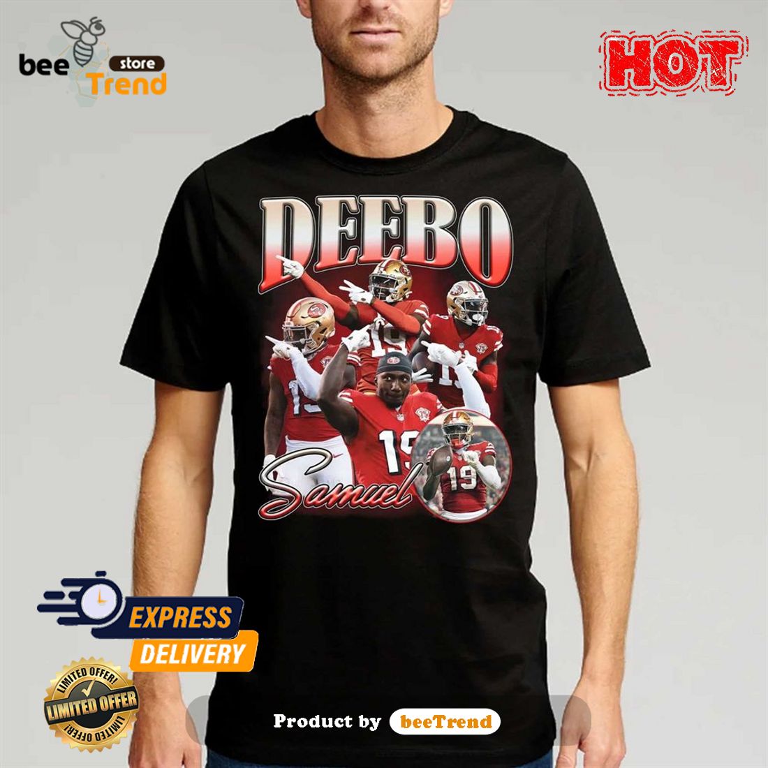 Deebo Samuel San Francisco 49ers NFL Football T-Shirt, 49ers Gifts for Men