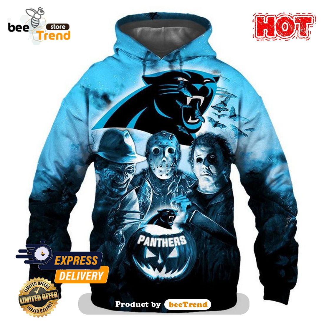 Carolina Panthers Cool Christmas Sweatshirt Sweater 3D Gift For Fans