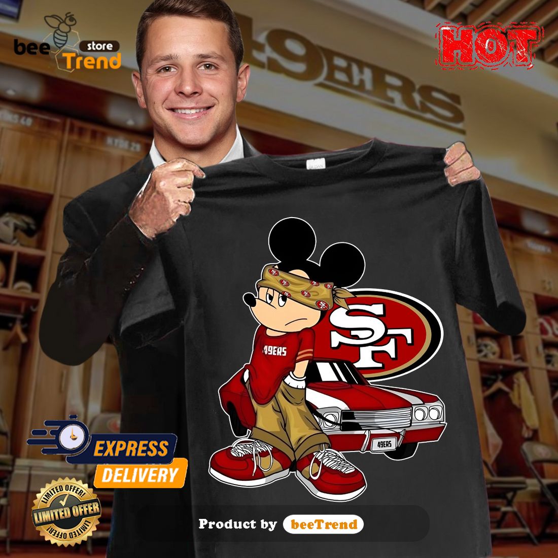 Original Nfl San Francisco 49ers Mickey Mouse 2023 T-shirt,Sweater