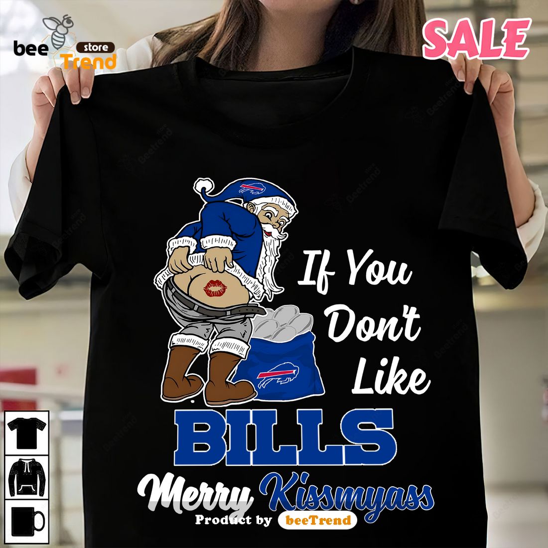 Xmas if you don't like Buffalo Bills football Merry Kissmyass