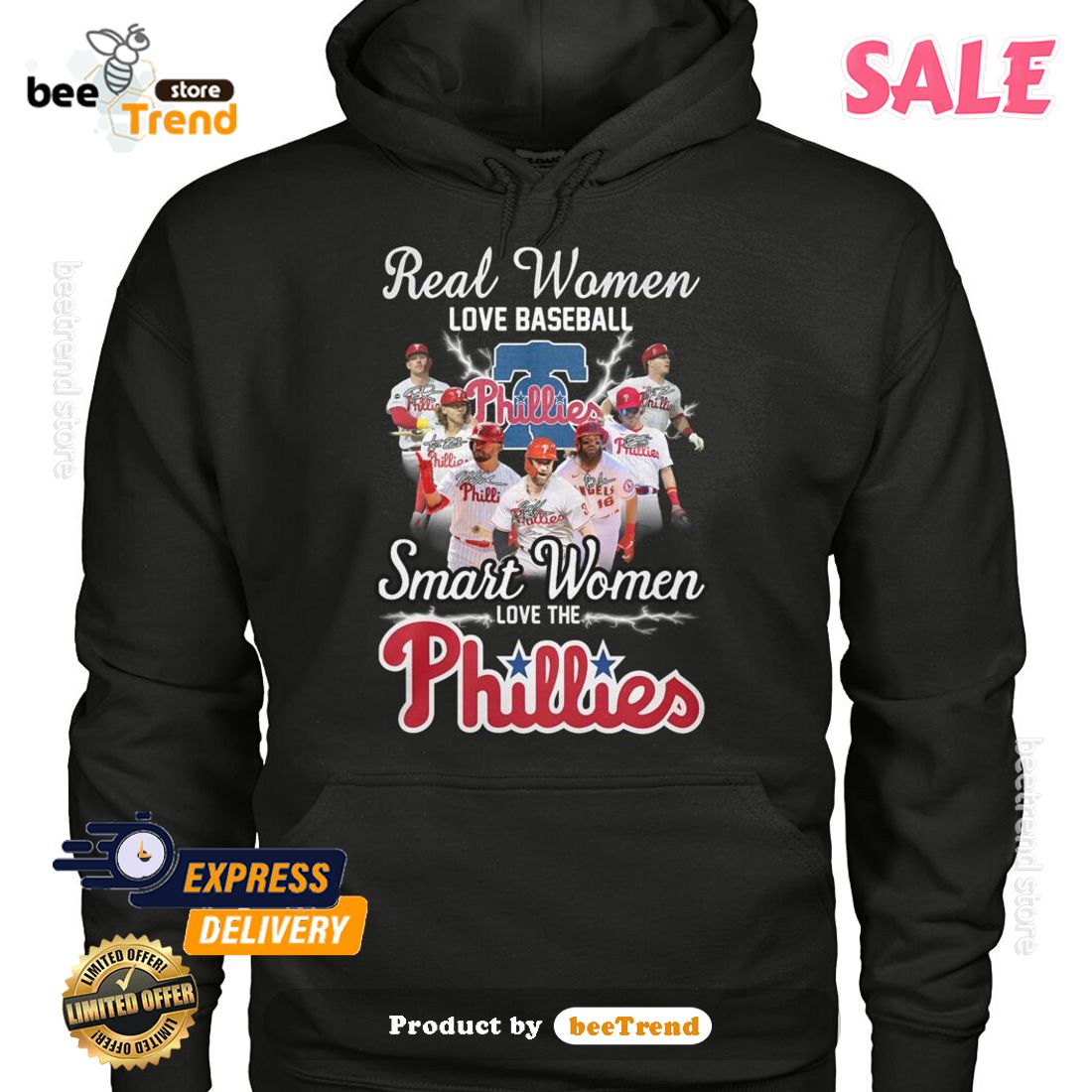 Official Real Women Love Baseball Smart Women Love The Philadelphia Phillies  October Shirt, hoodie, sweater and long sleeve