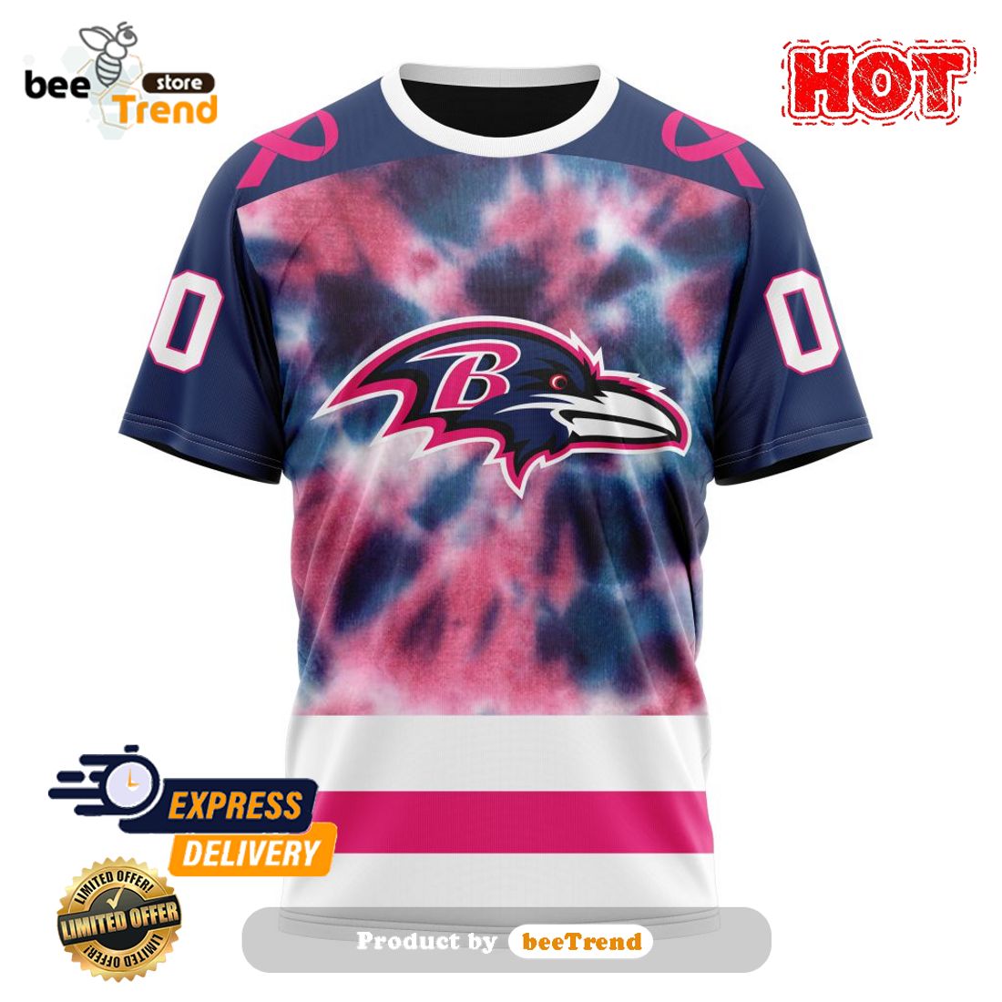 HOT TREND Personalized NFL Baltimore Ravens Special Pink Fight