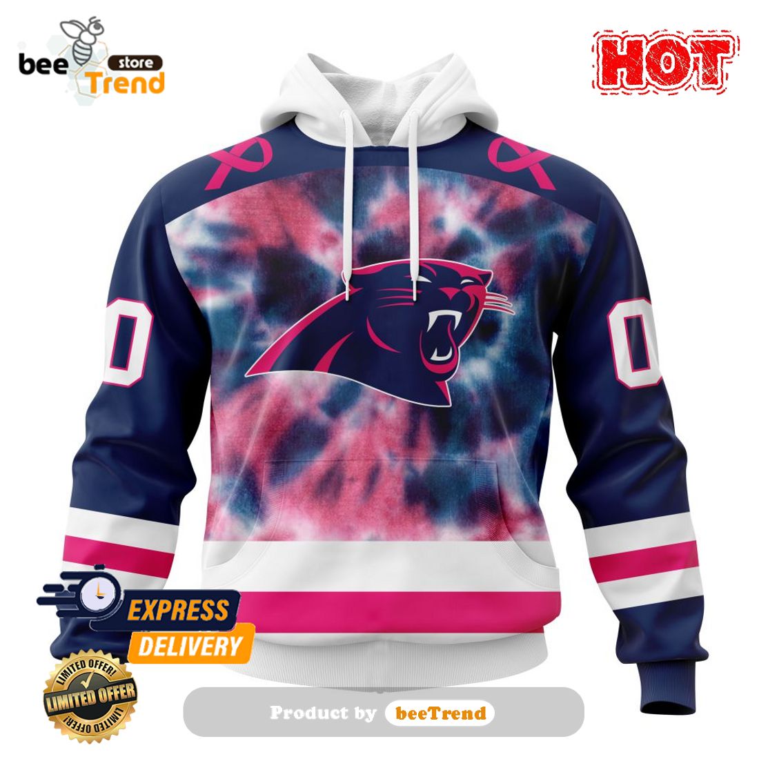 HOT TREND Personalized NFL Carolina Panthers Special Pink Fight