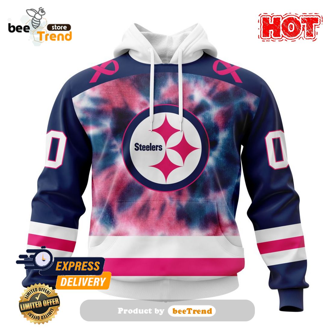 NFL Pittsburgh Steelers Special Pink Fight Breast Cancer Hoodie