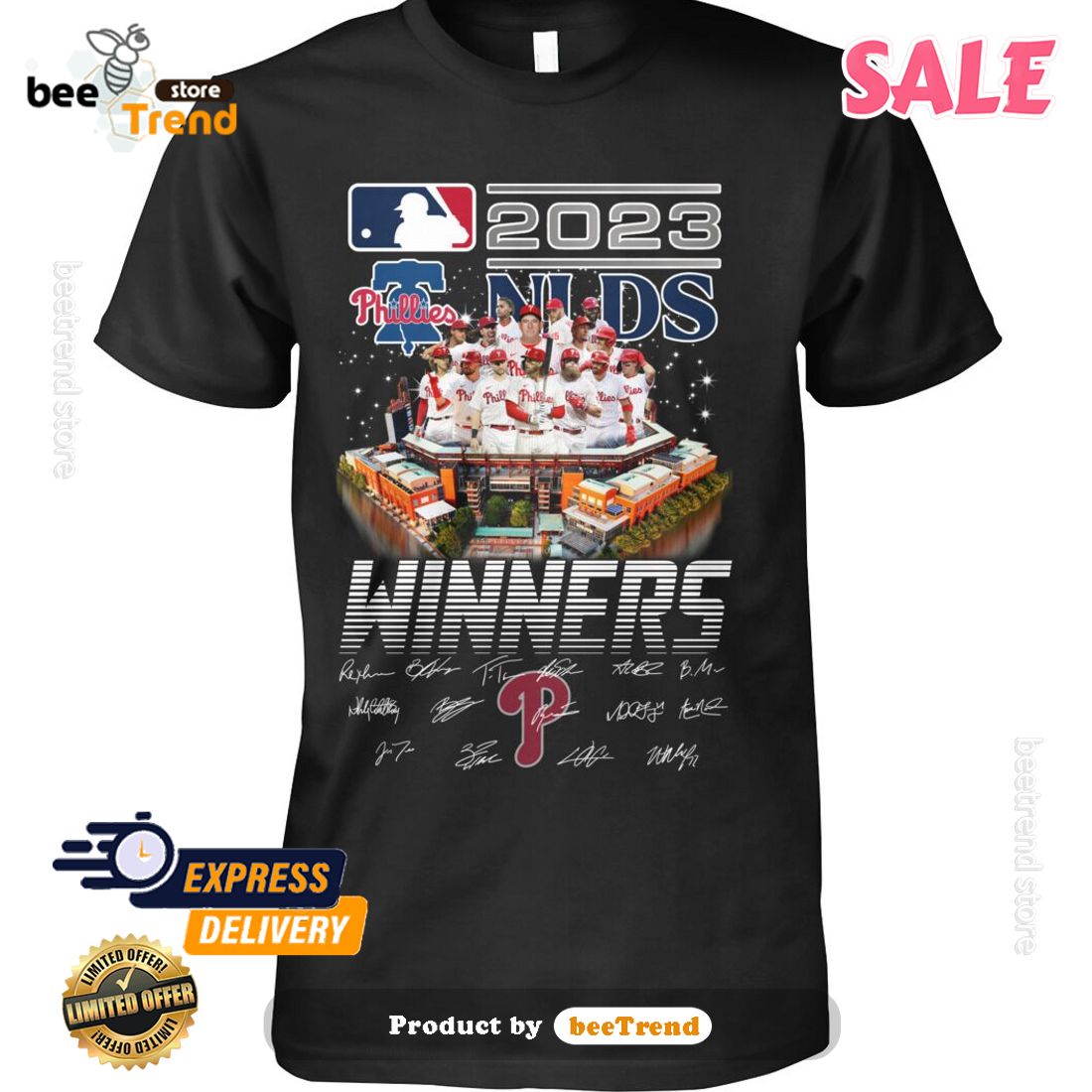 2023 Nlds Philadelphia Phillies Winner Signatures T Shirt