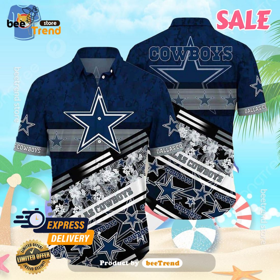 Los Angeles Rams NFL Graphic Tropical Pattern Style Summer 3D