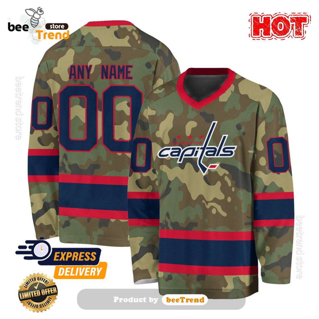 SALE Custom NHL Chicago Blackhawks Special Camo V-Neck Long Sleeve -  Beetrendstore Store